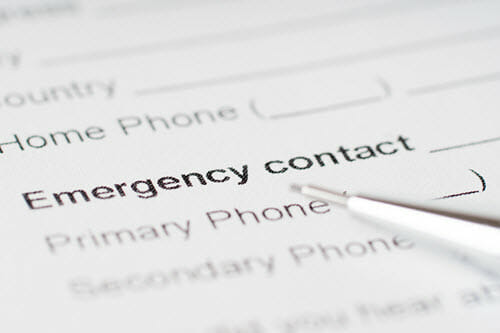 Emergency Contact list