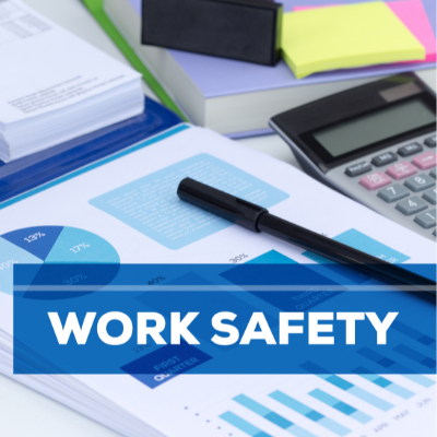 Work Safety materials on desk